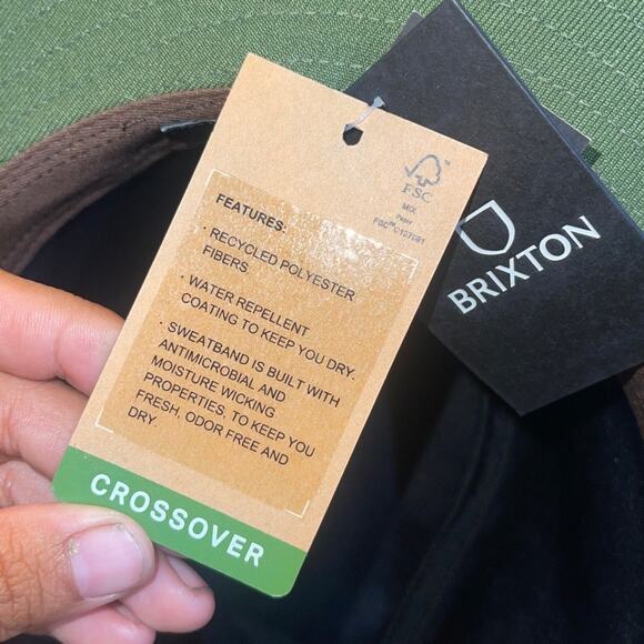 Brixton Green Field Utility Hat Adjustable Size Large NWT Twill Outdoors Hiking - Picture 5 of 7